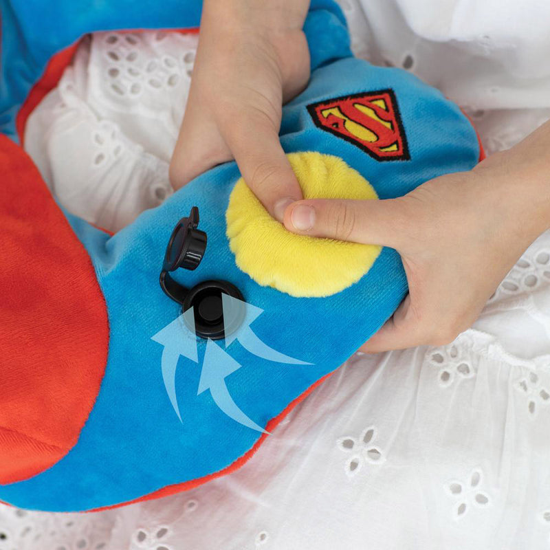 JUSTICE LEAGUE SUPERMAN NECK PILLOW WITH HOOD