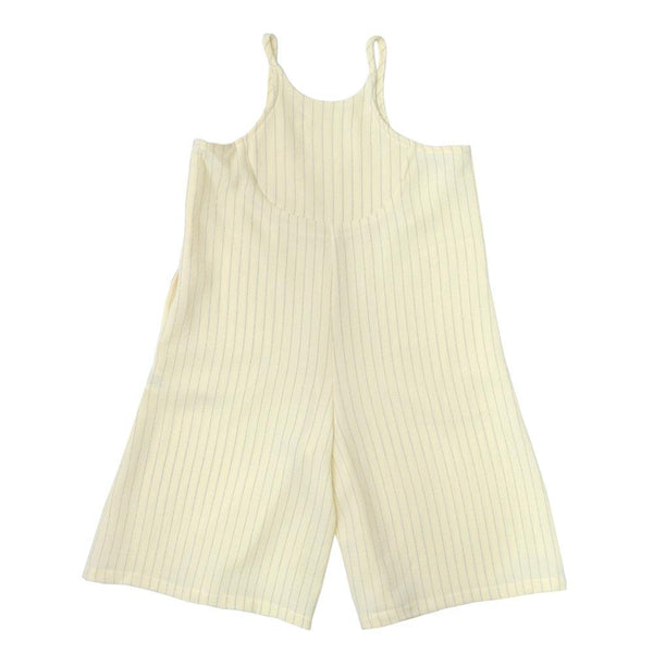 Baggy Playsuit, Cream with stripes