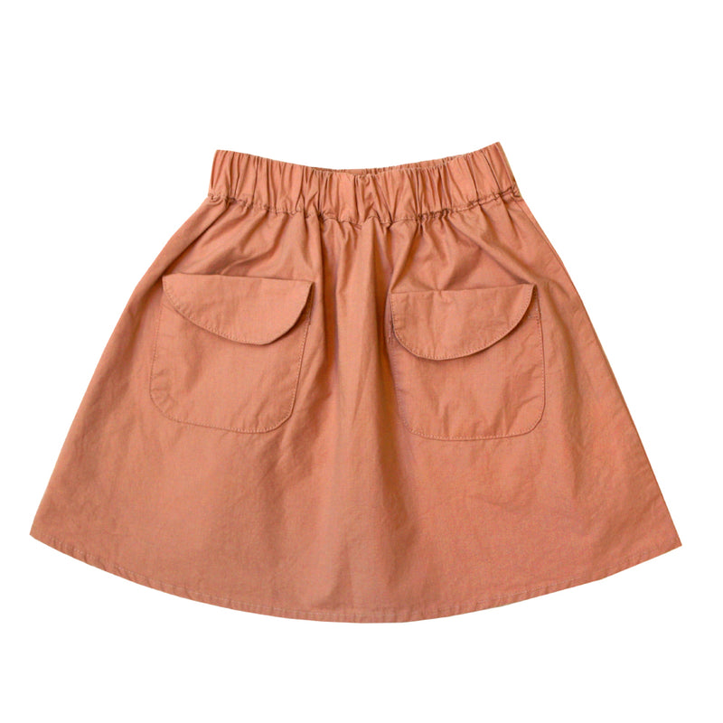 Flare Mini Skirt, Carrot Orange