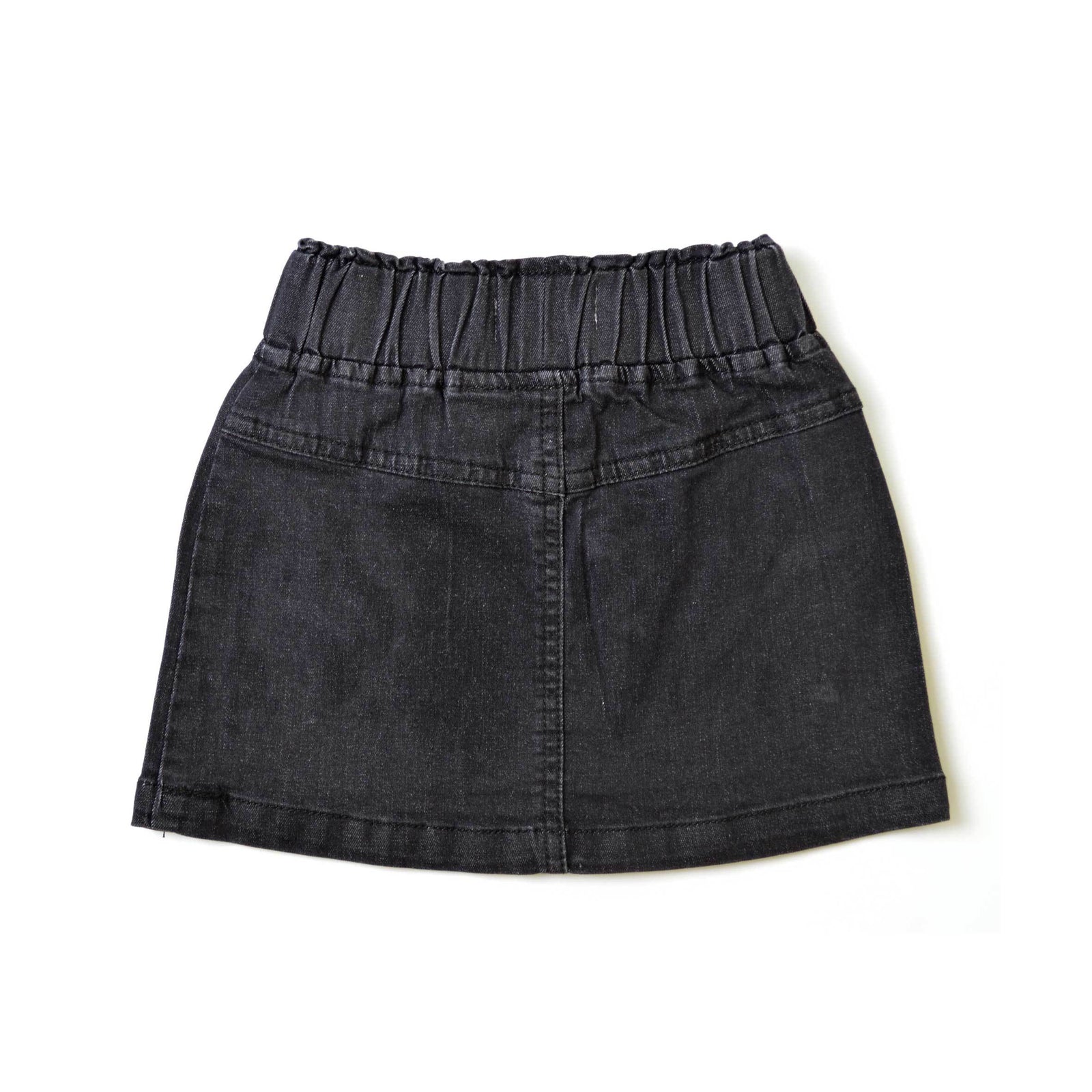 ミニスカート [MATINKIM]pleats wrap denim mini skirt in black PLEATS WRAP DENIM MINI SKIRT IN BLACK – Matin Kim
