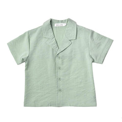 MELON Kids Boy Relaxed Shirt, Mint Green