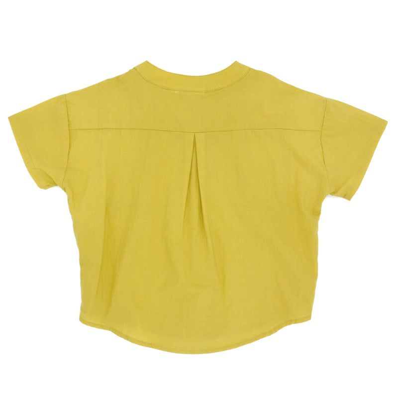 Boxy Grandad Shirt, Dandelion Yellow