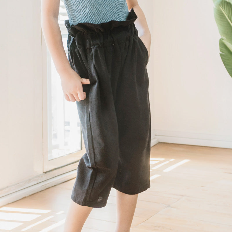 Paperbag Culottes, Ebony