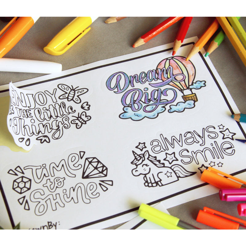 DrawnBy: Colouring Stickers (Available in 3 Designs)